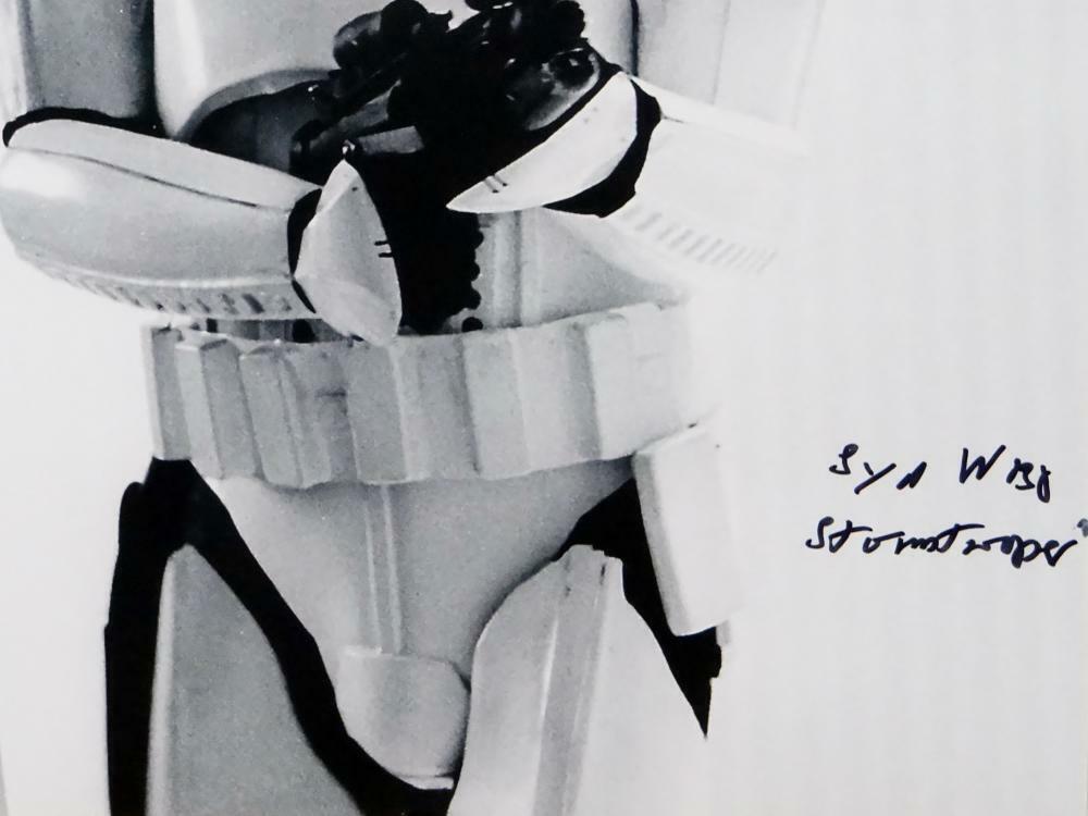 Syd Wragg Autographed 11x14 Photo From Movie w/ Stormtrooper - JSA Auth *Black