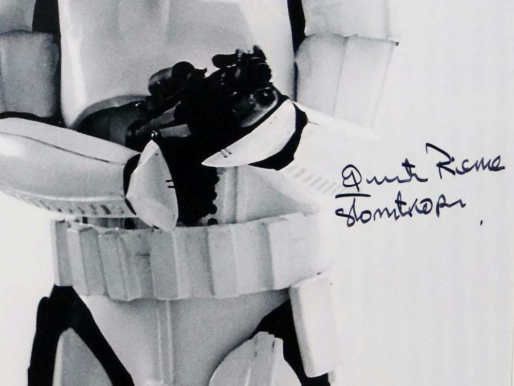 Quentin Pierre Autographed 11x14 Photo From Movie w/ Stormtrooper- JSA Auth *Blk