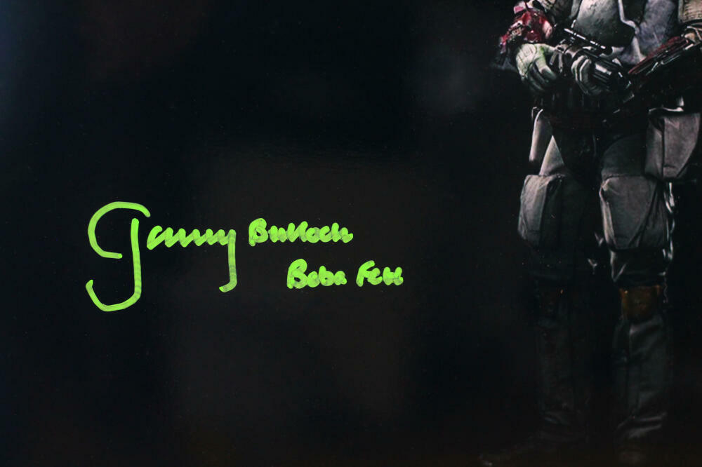 Jeremy Bulloch Signed Boba Fett 16x20 Black Double Image Photo - JSA Auth *Green