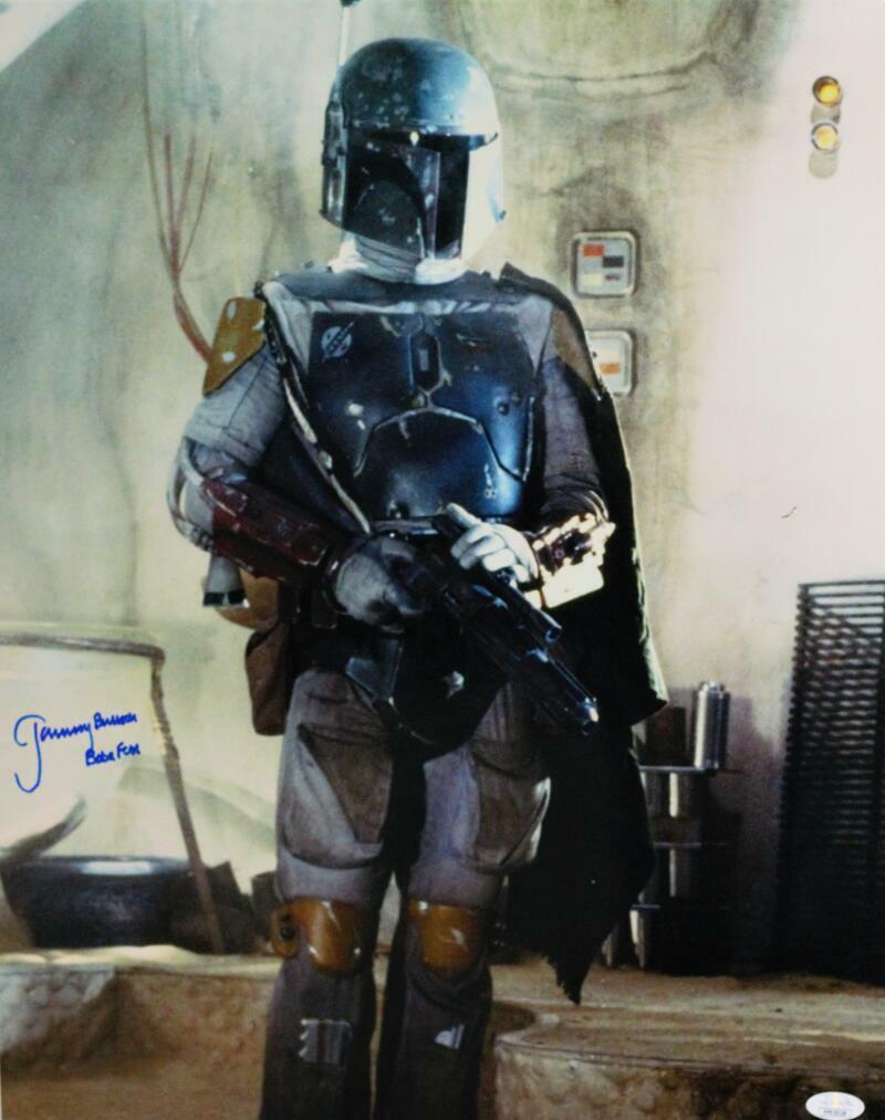 Jeremy Bulloch Signed Boba Fett 16x20 In Cantina Photo - JSA Auth *Blue