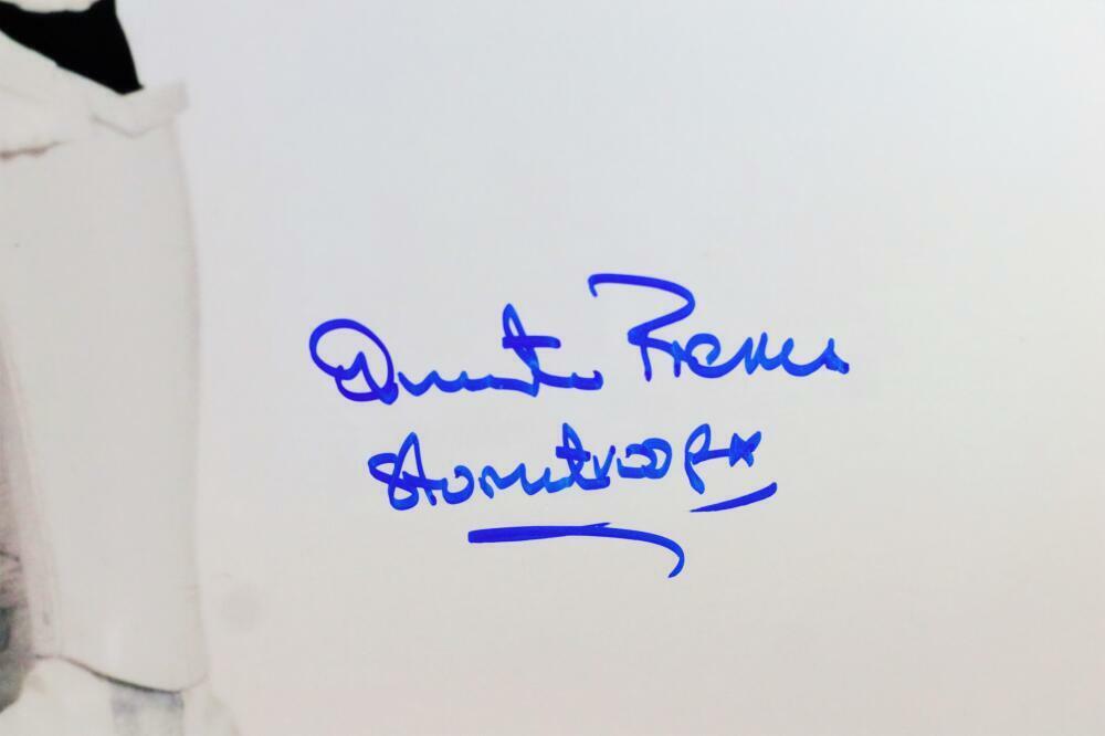 Quentin Pierre Autographed Full Body 16x20 Photo w/ Insc - JSA Auth *Blue