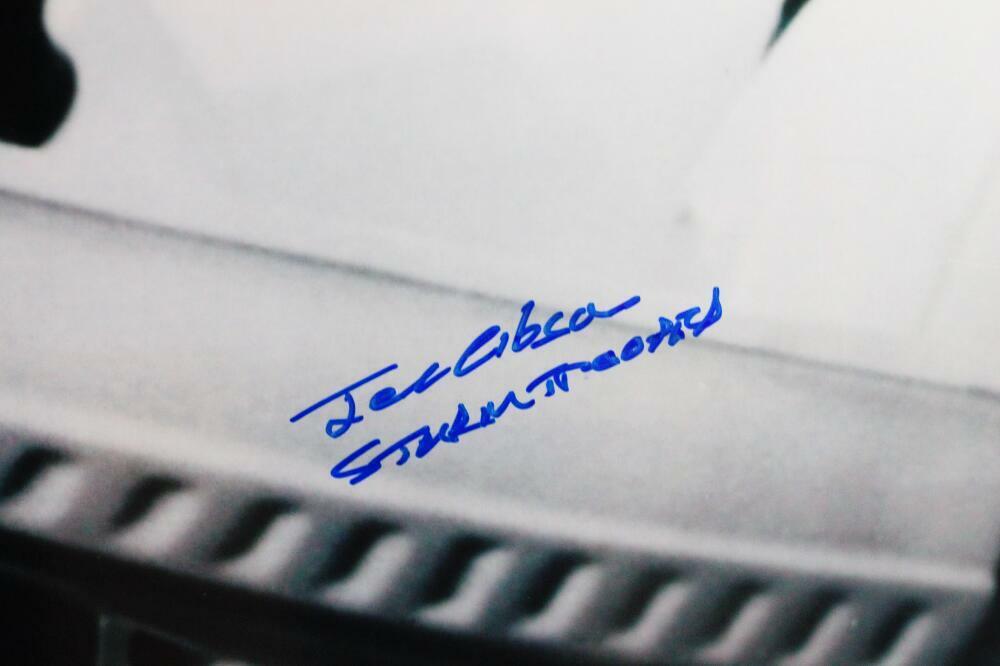 Joe Gibson Autographed Firing Gun 16x20 Photo w/ Stormtrooper - JSA Auth *Blue