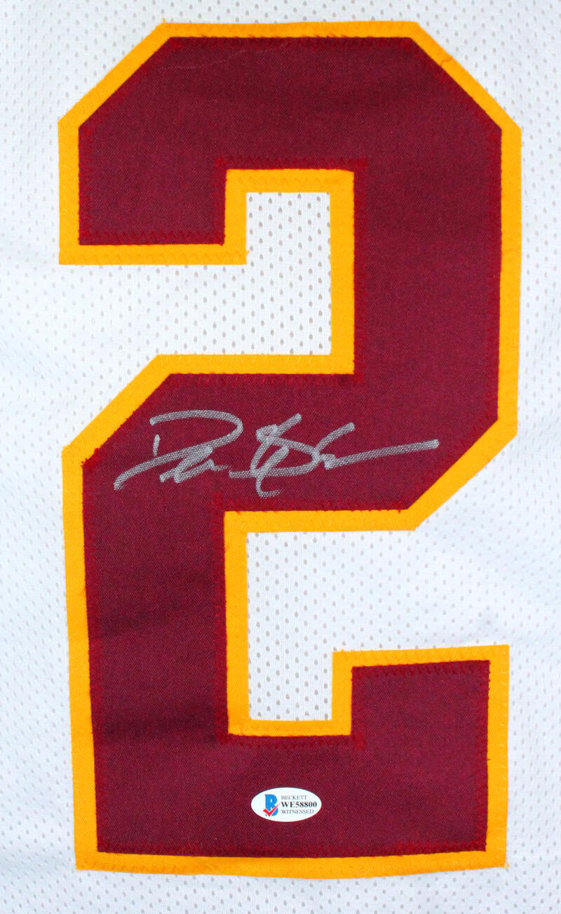 Deion Sanders Autographed White College Style Jersey - Beckett W Auth *2