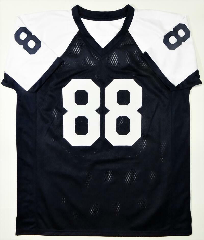 Michael Irvin Autographed White & Blue Pro Style Jersey - Beckett W *Black *R8