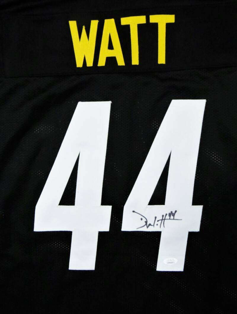 Derek Watt Autographed Black Pro Style Jersey - JSA W Auth *R4