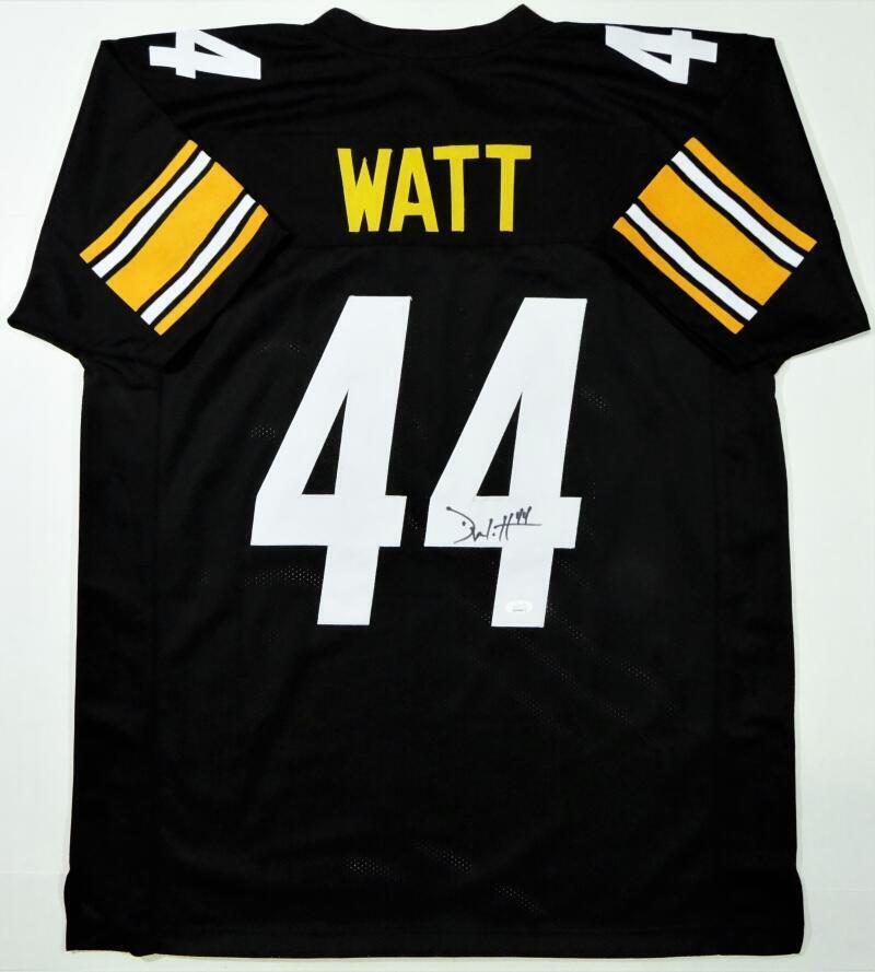 Derek Watt Autographed Black Pro Style Jersey - JSA W Auth *R4