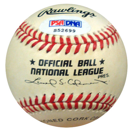 Al Epperly Autographed Official MLB Baseball Los Angeles Dodgers, Chicago Cubs PSA/DNA #S52699