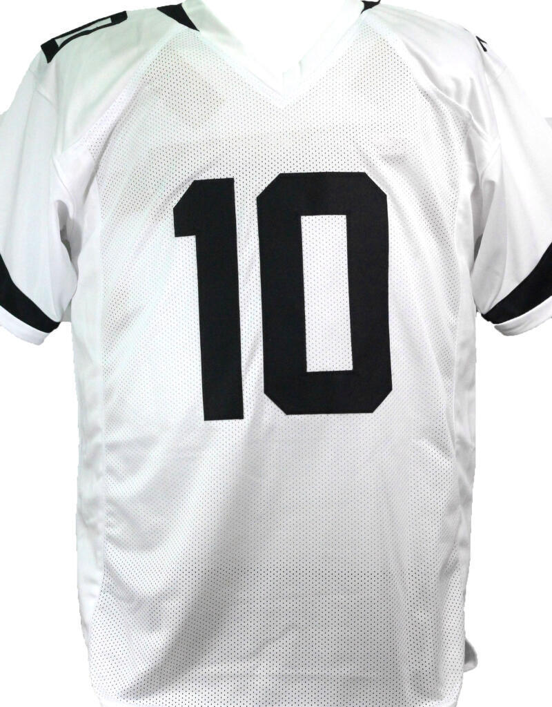 Laviska Shenault Jr Autographed White Pro Style Jersey - Beckett W *Silver