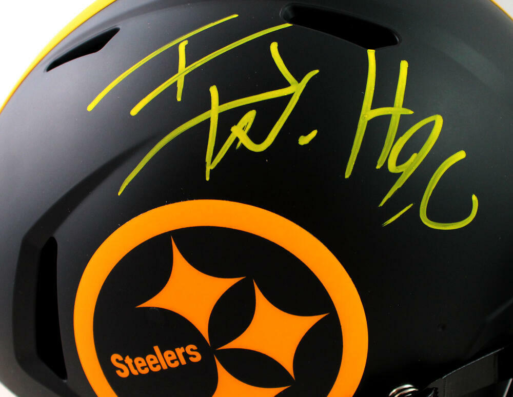 TJ Watt Signed Pitt. Steelers F/S Eclipse Speed Authentic Helmet- Beckett W Auth