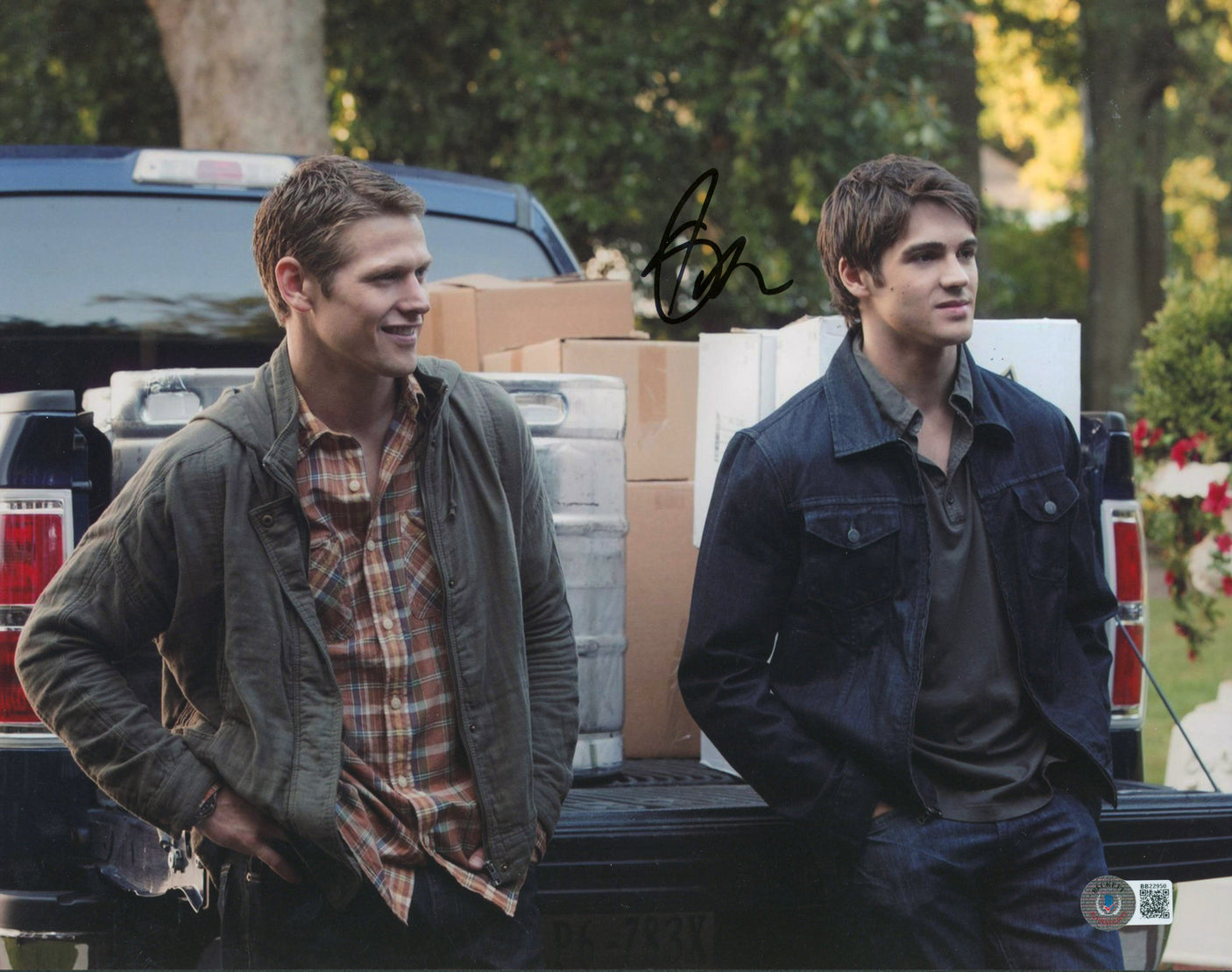Steven R. McQueen The Vampire Diaries Authentic Signed 11x14 Photo BAS #BB22950