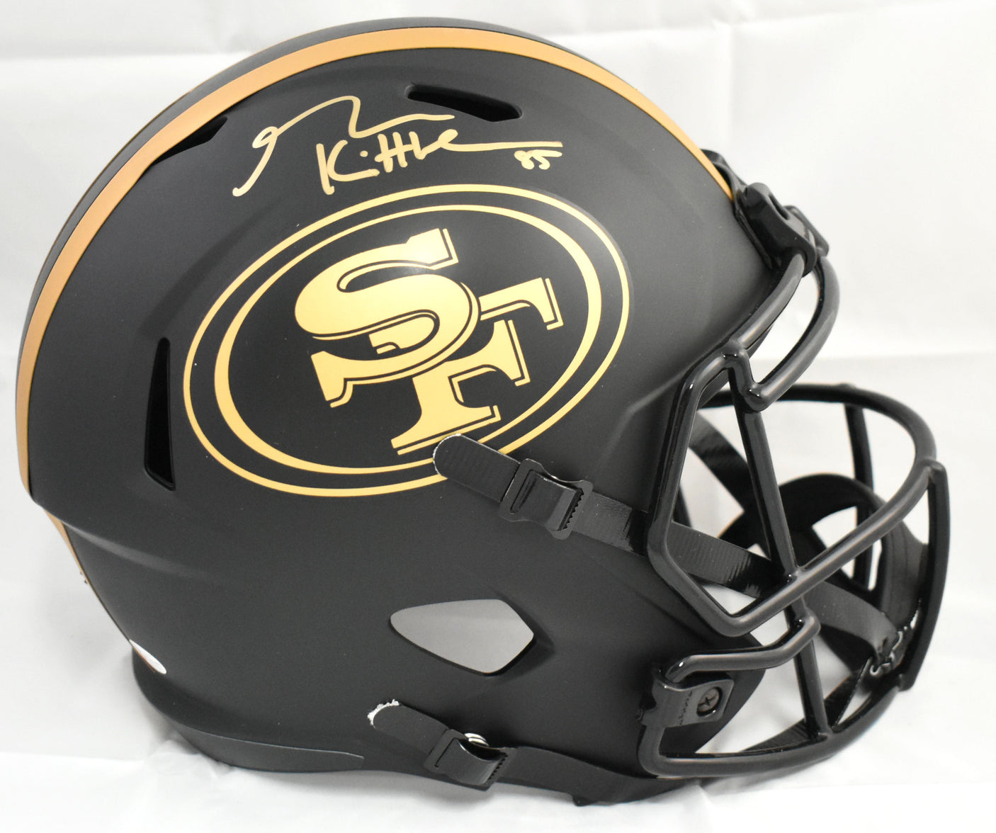 George Kittle Autographed San Francisco 49ers F/S Eclipse Speed Helmet Beckett W