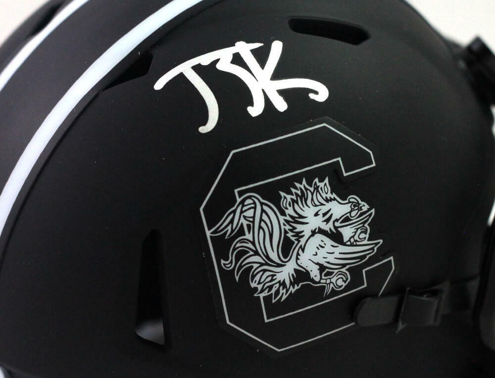 Javon Kinlaw Autographed SC Gamecocks Eclipse Mini Helmet - Beckett W Auth