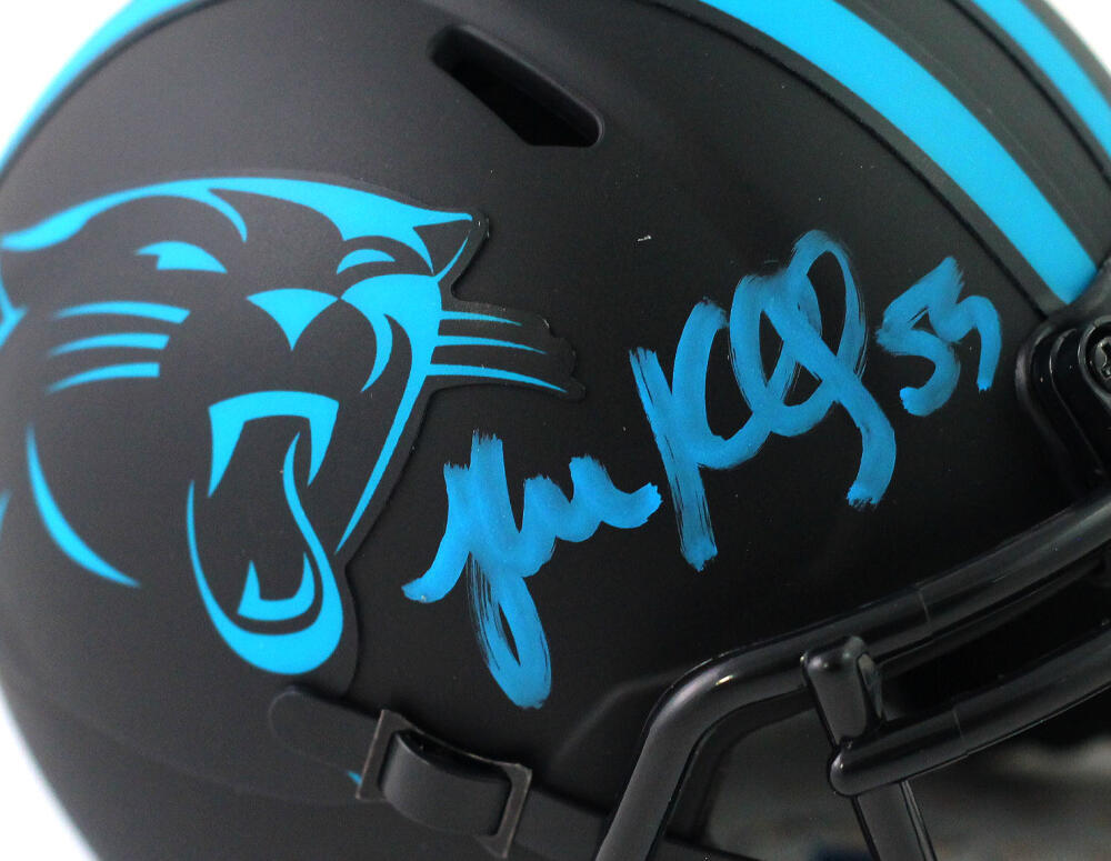 Luke Kuechly Signed Carolina Panthers Eclipse Mini Helmet - Beckett W Auth *Blue