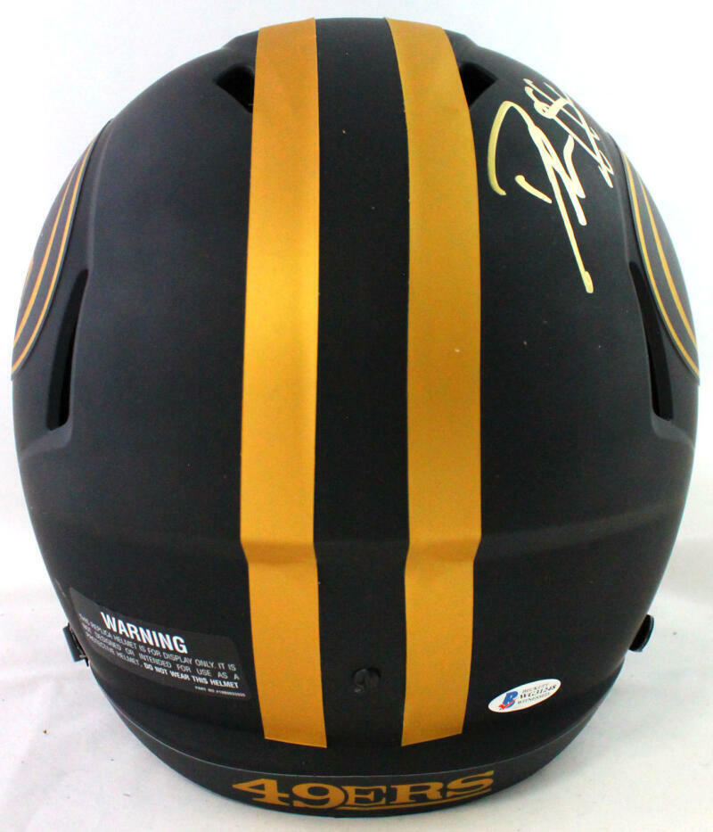 Deion Sanders Signed San Francisco 49ers F/S Eclipse Helmet- Beckett W *Gold