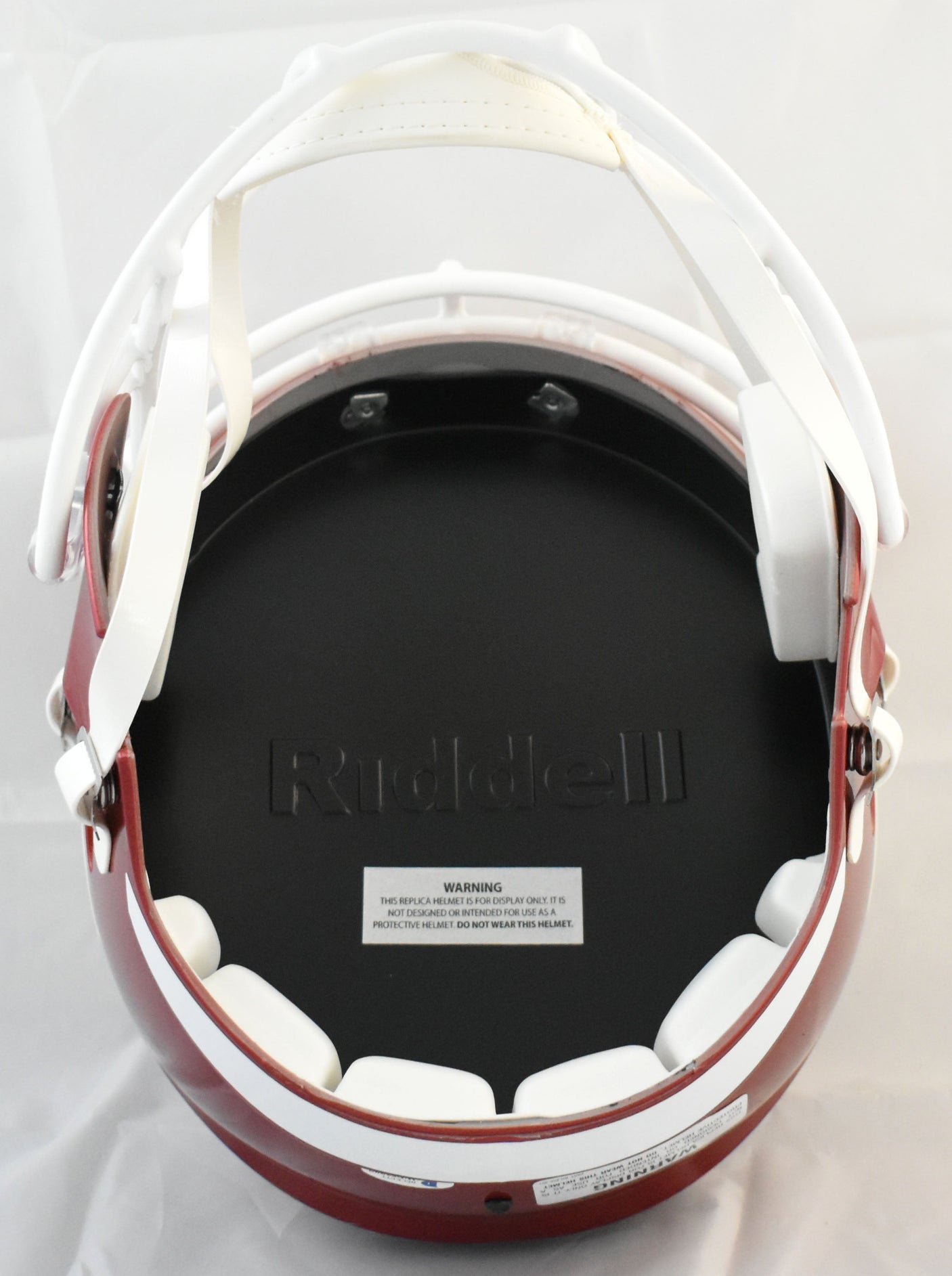 Adrian Peterson Autographed Oklahoma Sooners F/S Speed Helmet - Beckett W