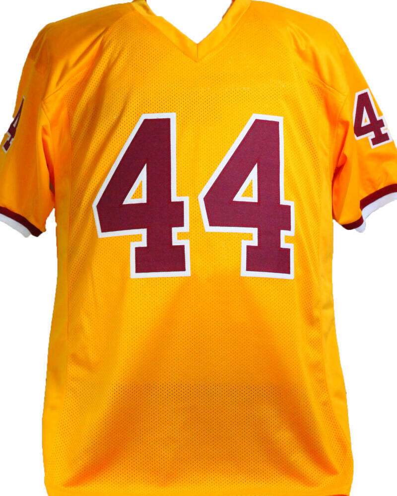 John Riggins Autographed Yellow Pro Style Jersey- Beckett W *Silver