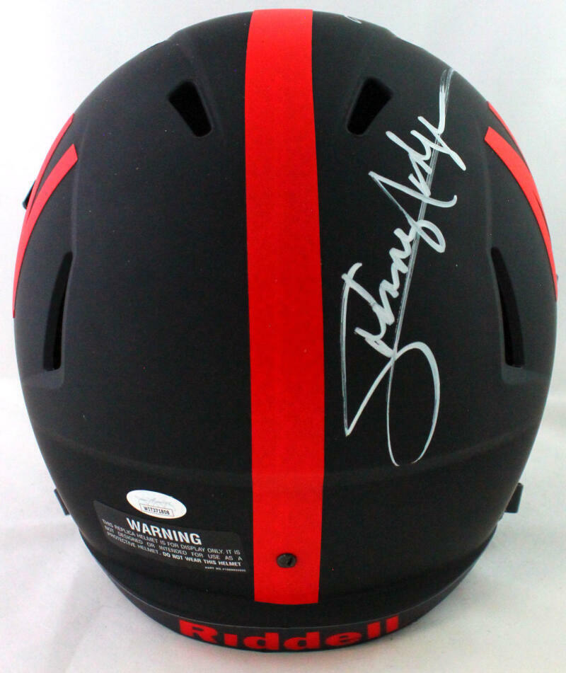 Nebraska Heisman Winners Autographed F/S Eclipse Speed Helmet- JSA W *WHITE