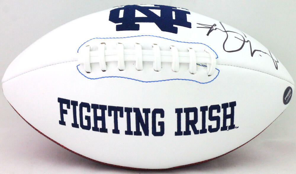 Jeremiah Owusu-Koramoah Autographed Notre Dame Logo Football w/ Insc- Prova