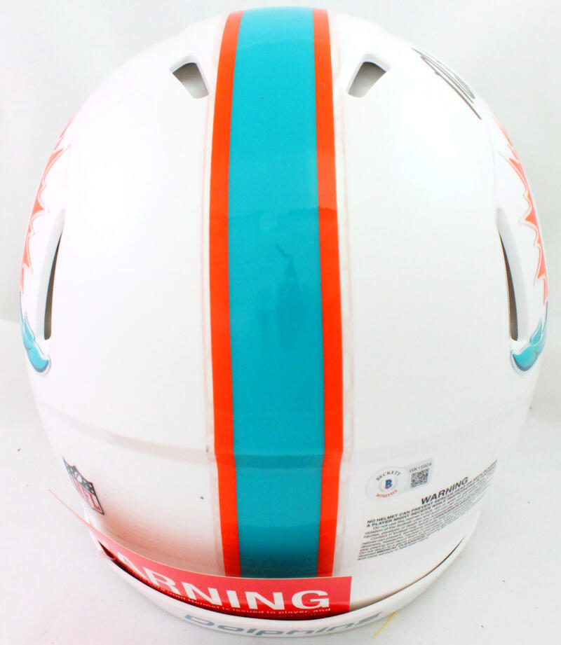 Mike Gesicki Autographed Dolphins Authentic Speed F/S Helmet-Beckett W Hologram