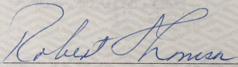 Bobby Thomson New York Giants Signed Checks 4931-4944 JSA