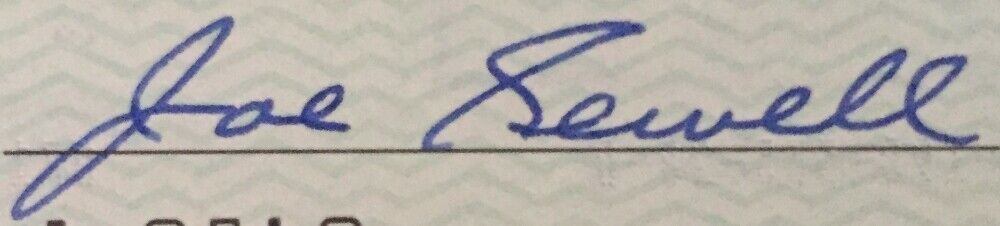 (5) Joe Sewell Cleveland Indians Signed Checks 840-844