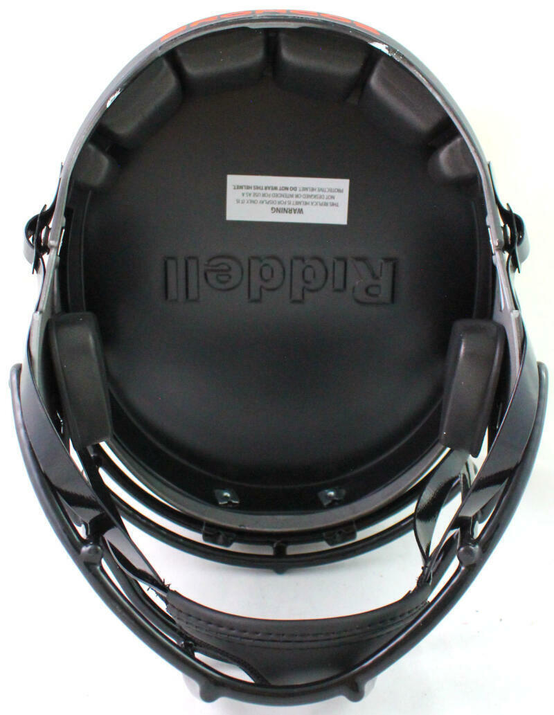 Terrell Davis Autographed Broncos Eclipse Speed Helmet w HOF- Beckett W *Silver