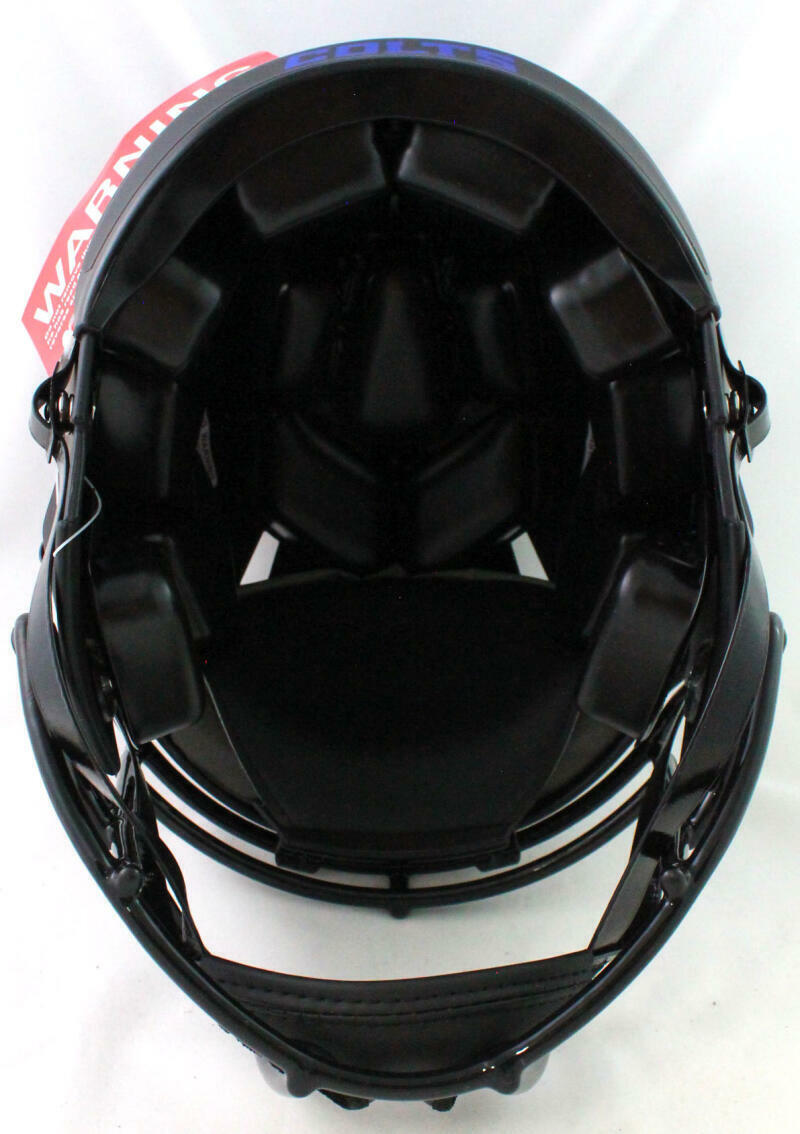 Marshall Faulk Signed Colts Authentic Eclipse F/S Helmet w/ HOF- Beckett W *Blue