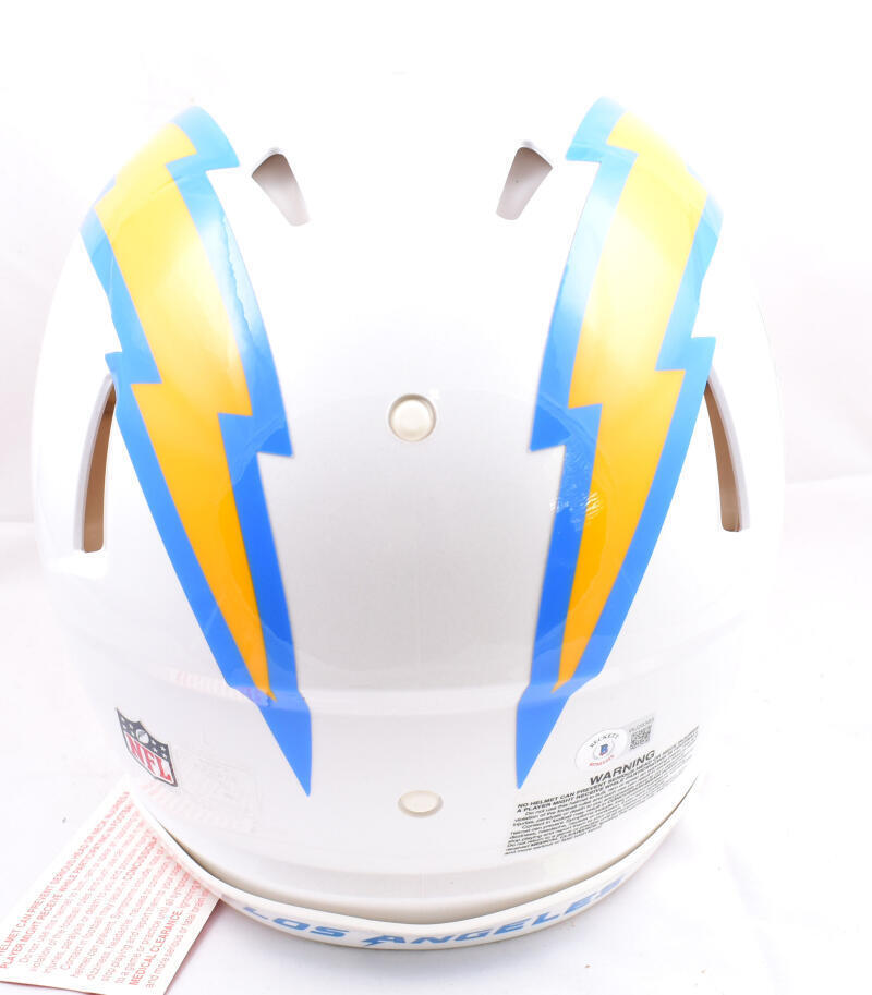 Austin Ekeler Signed Chargers Authentic Speed F/S Helmet - Beckett W *WJ28385