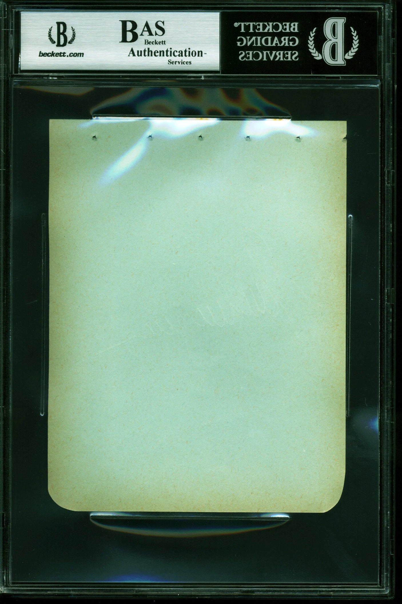 Jane Wyman Johnny Belinda Authentic Signed 4.5x5.75 Album Page BAS Slabbed