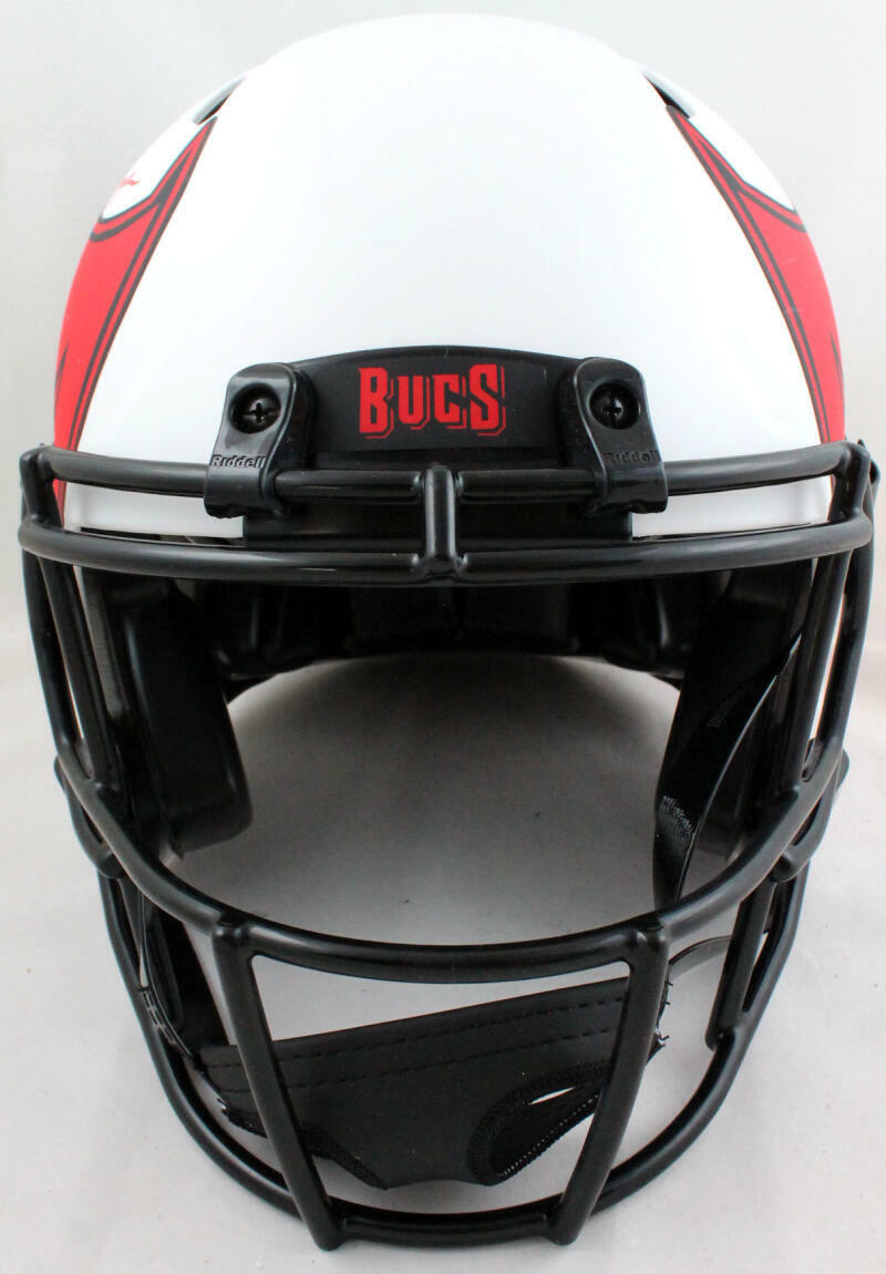 John Lynch Signed TB Bucs Authentic Lunar F/S Helmet w/SB Champs- Beckett W *Red