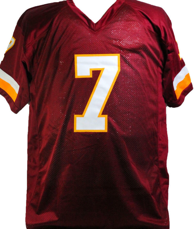 Joe Theismann Autographed Maroon Pro Style Jersey w/ 83 MVP- BECKETT *Black