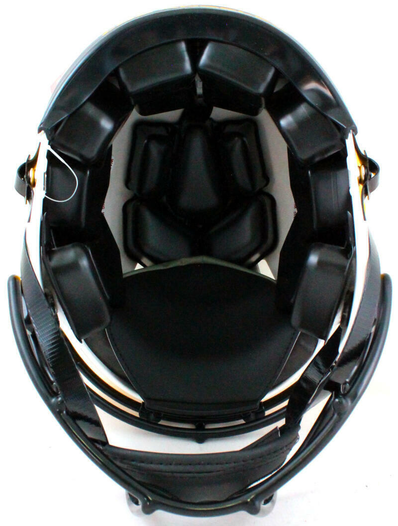 Ray Lewis Autographed Baltimore Ravens Authentic Lunar Helmet- Beckett W *Purple