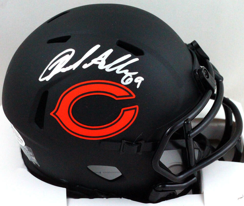 Jared Allen Autographed Chicago Bears Eclipse Mini Helmet- Beckett *Silver