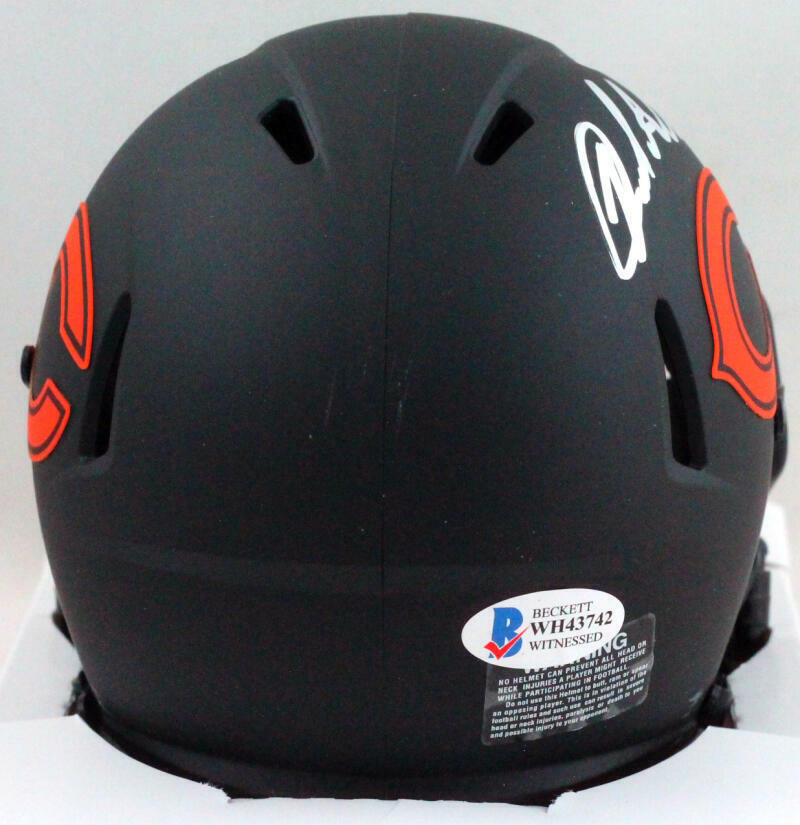 Jared Allen Autographed Chicago Bears Eclipse Mini Helmet- Beckett *Silver