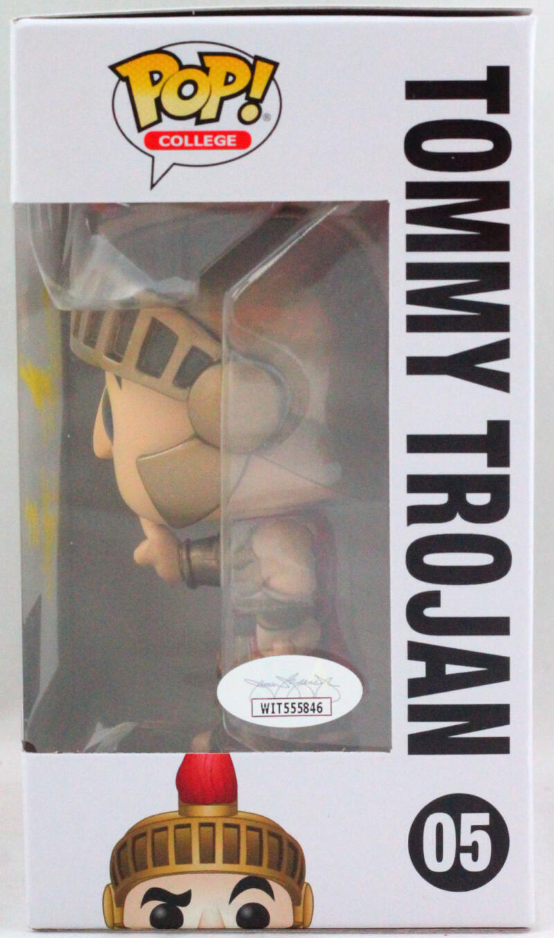 OJ Simpson Autographed USC Funko Pop Figurine #05 w/fight on-JSA W *Yellow