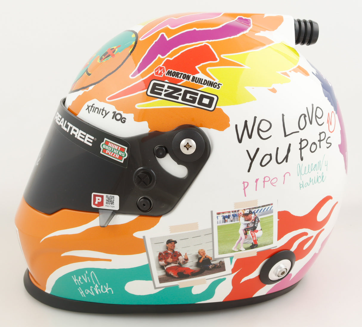 Kevin Harvick Signed NASCAR POPs Edition "4Ever Pops" Full-Size Helmet (PA)