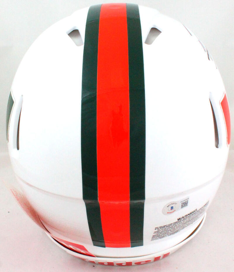 Ray Lewis Signed Miami Hurricanes F/S Speed Authentic Helmet- Beckett W Hologram
