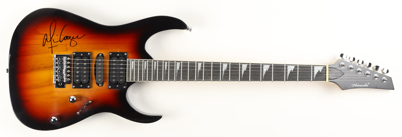 Sunburst Tobacco Alice Cooper Signed Full-Size Electric Guitar (Beckett)
