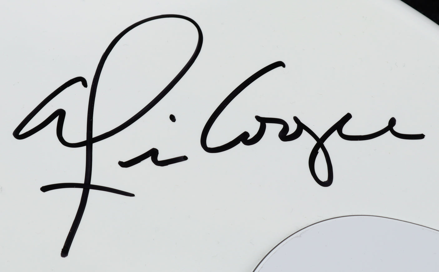 Glossy White Alice Cooper Signed Full-Size Electric Guitar (Beckett)