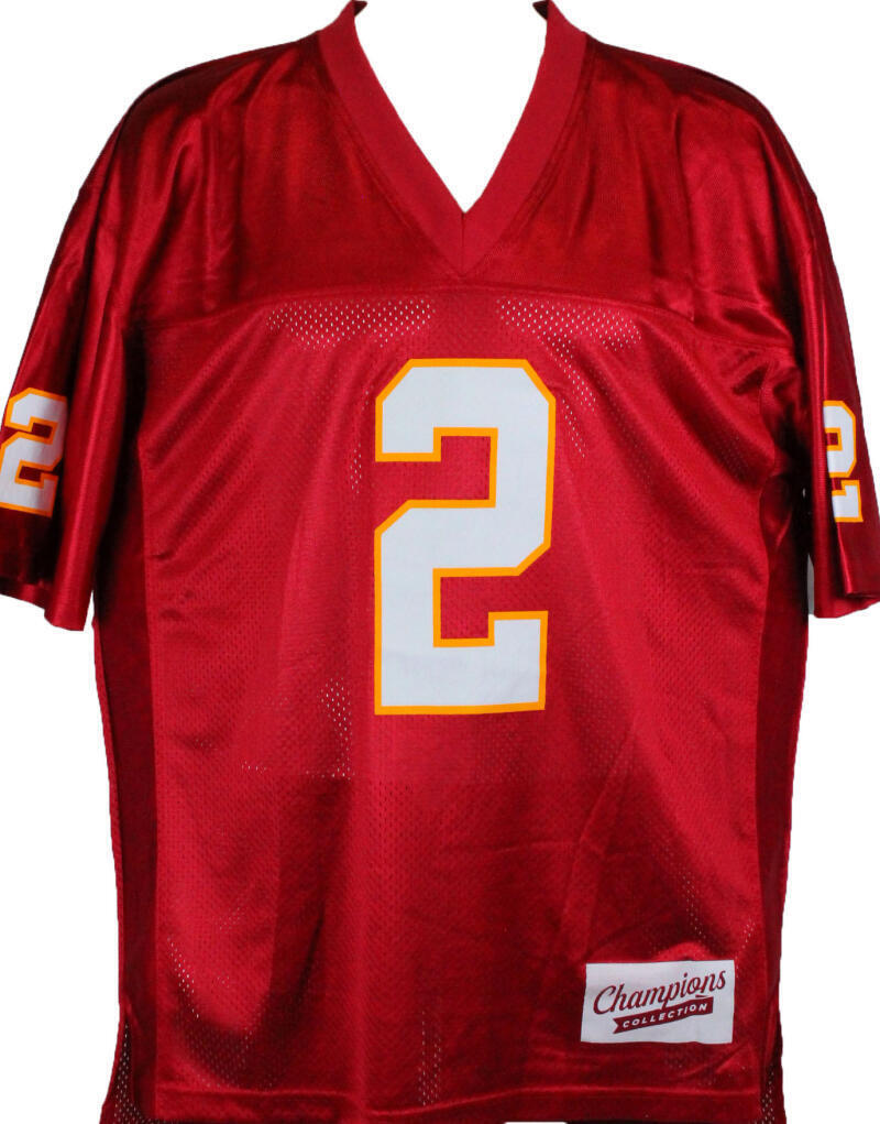 Deion Sanders Autographed Garnet Champions Collection Jersey-Beckett W *Black