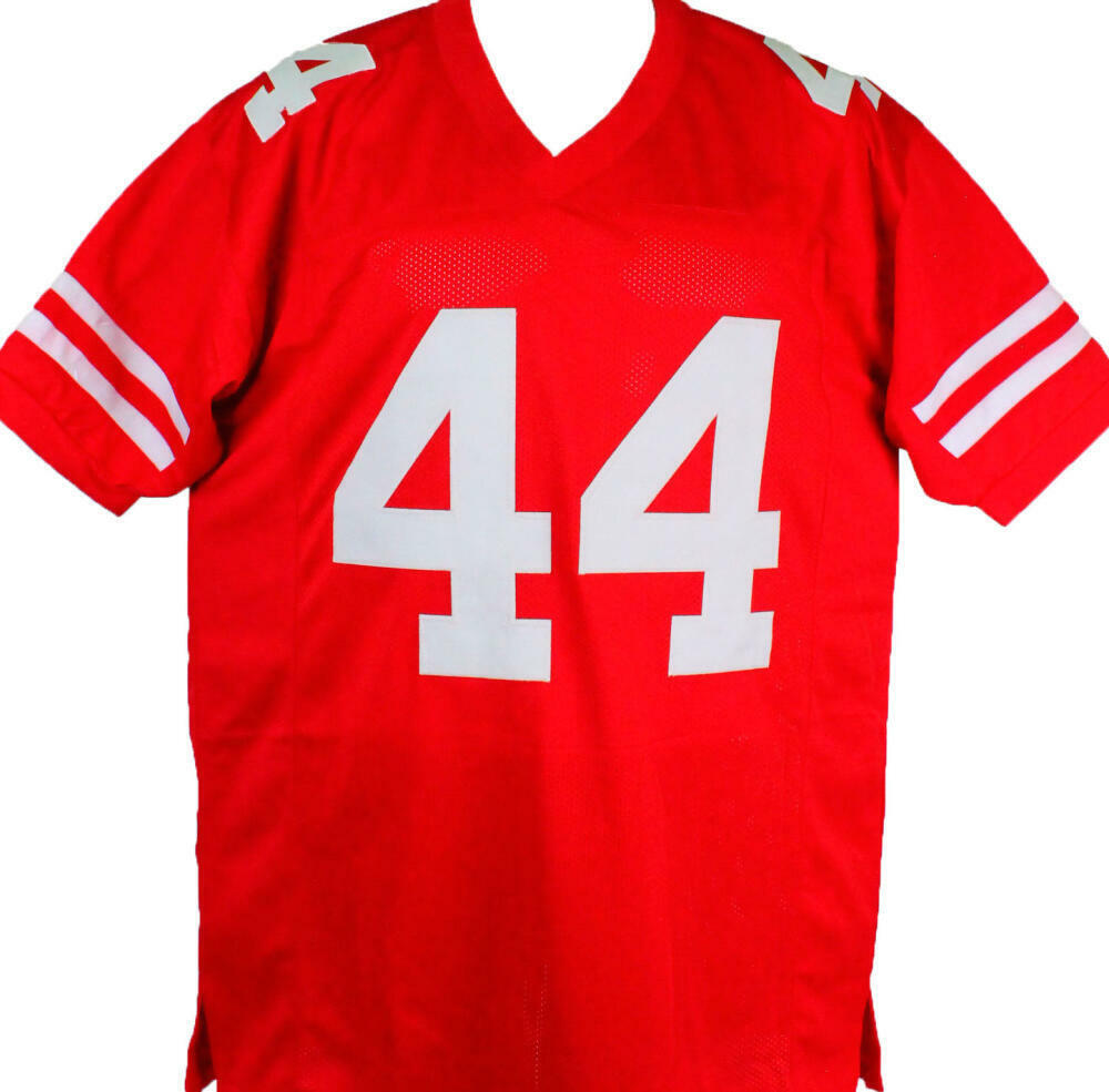 Kyle Juszczyk Autographed Red Pro Style Jersey- Beckett W Hologram *Black