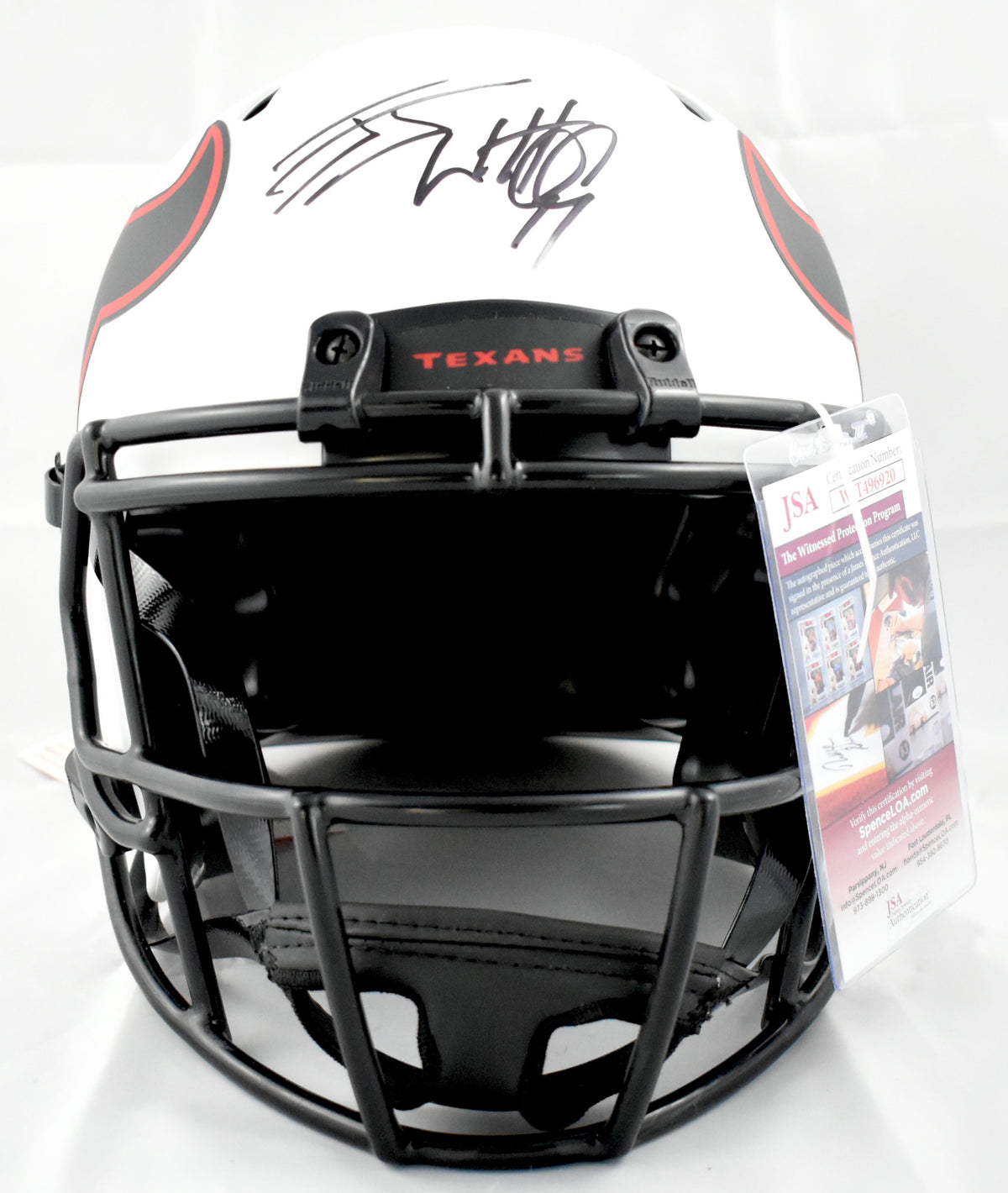 JJ Watt Autographed Houston Texans F/S Lunar Speed Authentic Helmet - JSA W