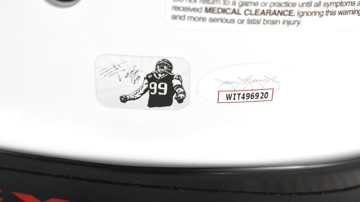 JJ Watt Autographed Houston Texans F/S Lunar Speed Authentic Helmet - JSA W