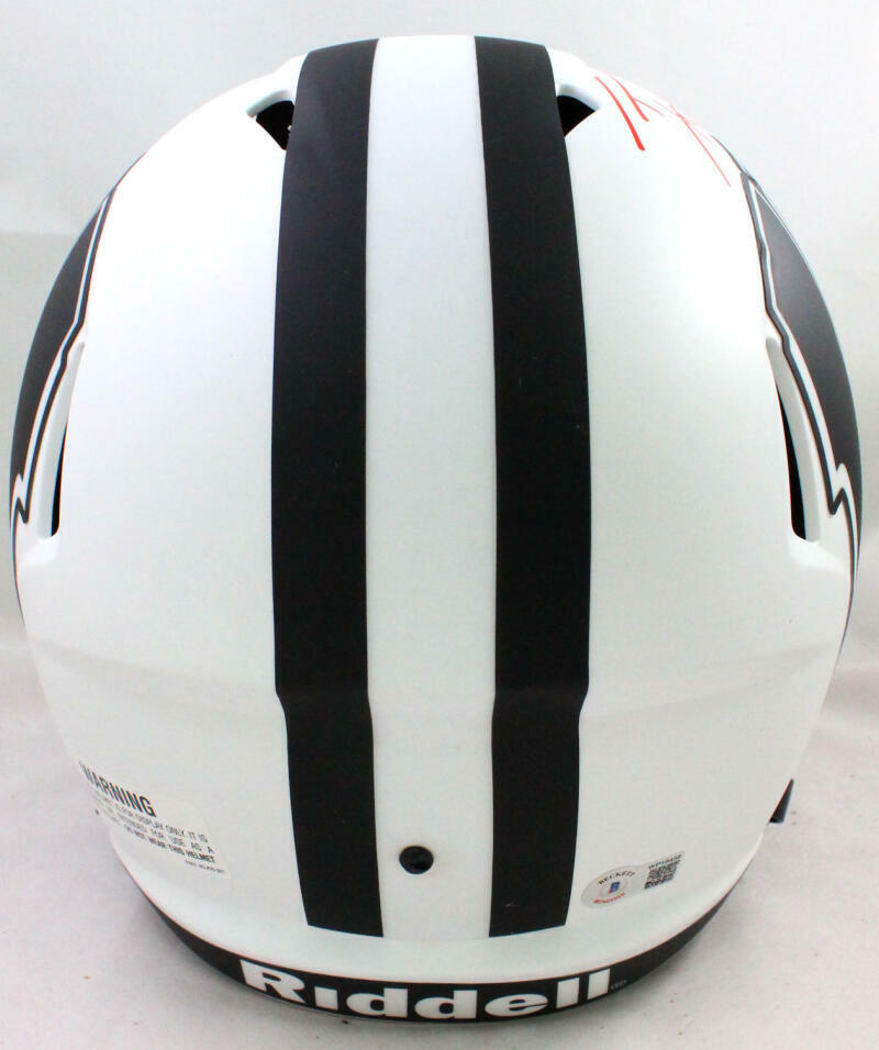 T.J. Watt Signed Wisconsin Badgers Lunar Speed F/S Helmet- Beckett W Hologram