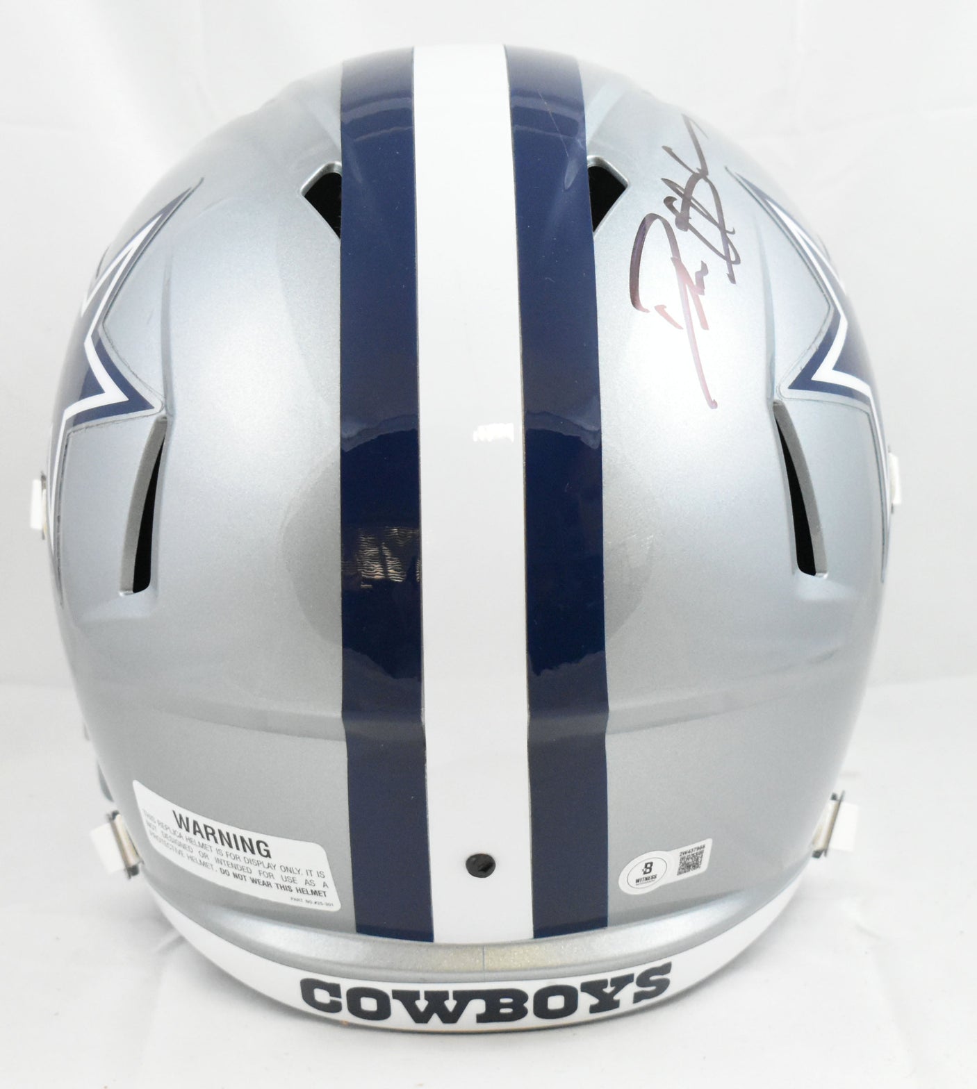 Deion Sanders Autographed Dallas Cowboys F/S Speed Helmet- Beckett W Hologram