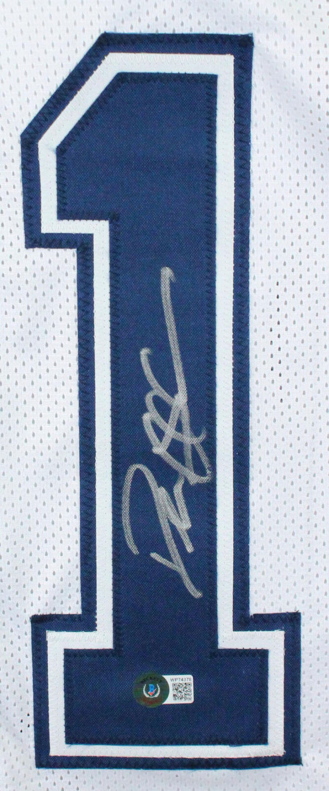 Deion Sanders Autographed White Pro Style Jersey- Beckett W Auth *1