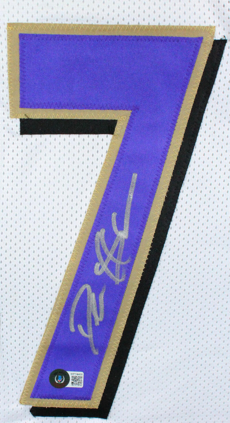 Deion Sanders Autographed White Pro Style Jersey - Beckett W Hologram *Silver