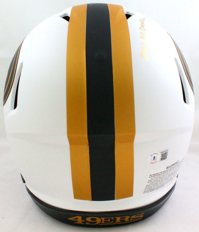 Patrick Willis Signed 49ers Lunar Authentic FS Helmet w/ 3 Insc- Beckett W Holo