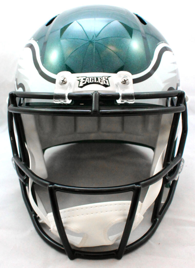 Miles Sanders Autographed Eagles Full Size Speed Helmet - JSA W Auth *Silver
