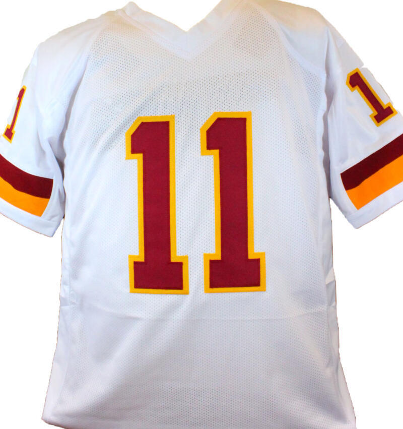 Mark Rypien Autographed White Pro Style Jersey W/2 Insc- Beckett W Hologram *S